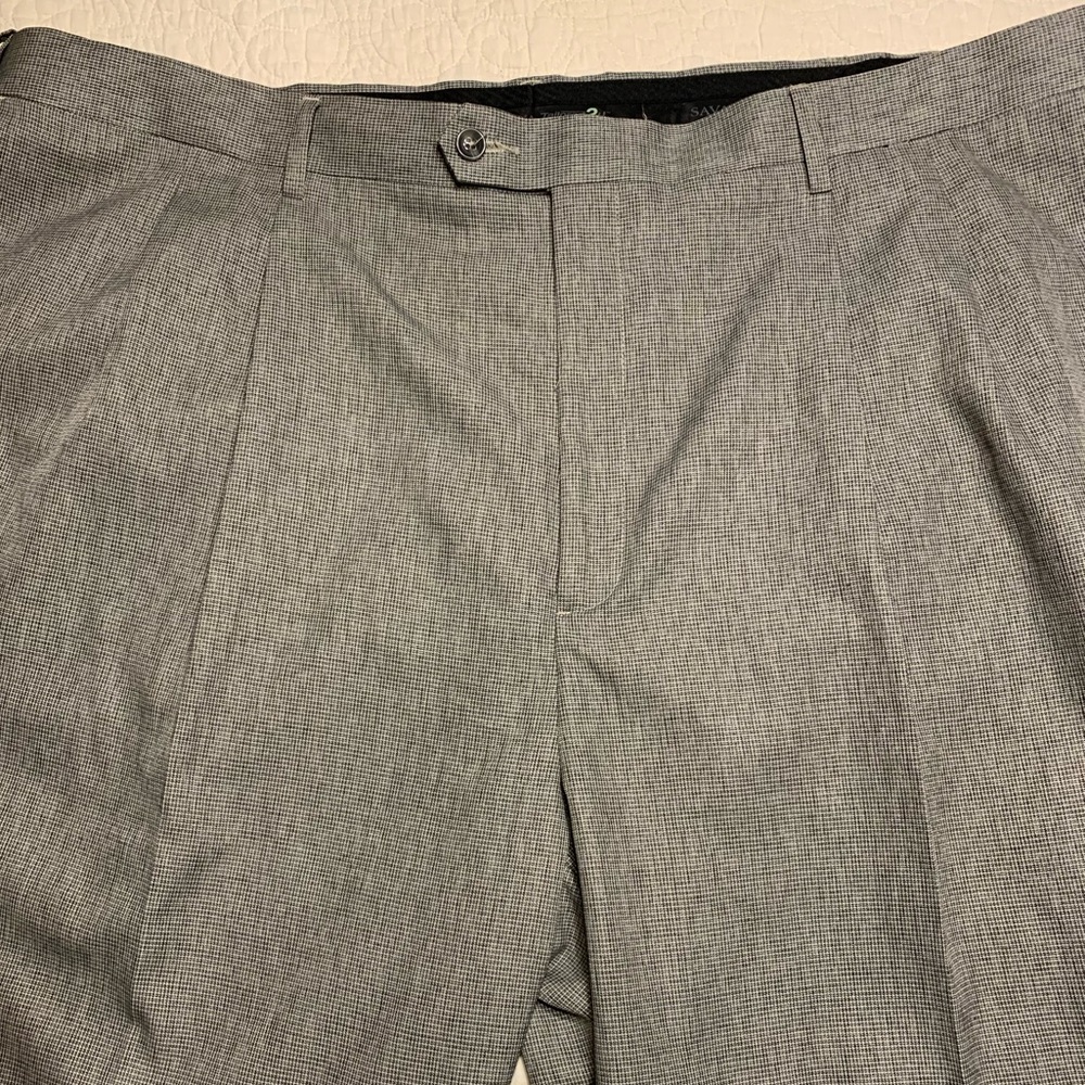 Savane 48x34 checkered dress pants men’s